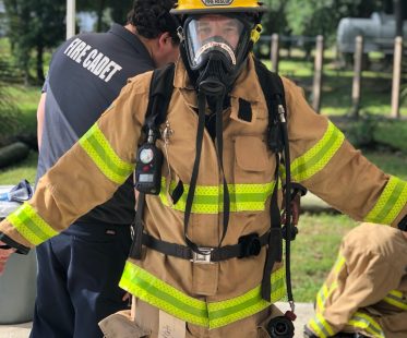 Joseph Citro participating in Tampa Fire Rescue emergency response training